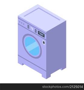 New wash machine icon isometric vector. Repair appliance. Broken wash machine. New wash machine icon isometric vector. Repair appliance