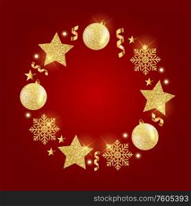 New Year and Merry Christmas Background. Vector Illustration EPS10. New Year and Merry Christmas Background. Vector Illustration