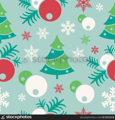 New Year Christmas seamless colorful background. Seamless repeating pattern.. New Year Christmas seamless