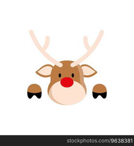 New year deer Royalty Free Vector Image