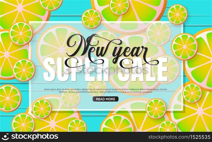 New Year sale Background Vector background for banner, poster, flyer