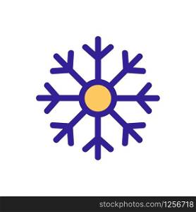 New Year Snowflake icon vector. A thin line sign. Isolated contour symbol illustration. New Year Snowflake icon vector. Isolated contour symbol illustration