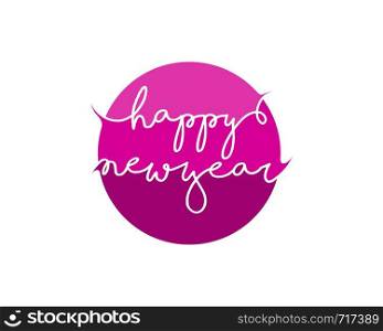 New Years anniversary and celebration festival design Vector