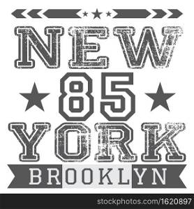 New York City retro vintage typography poster, t-shirt Printing design, vector Badge Applique Label.. New York City retro vintage typography poster, t-shirt Printing design, vector Badge Applique Label