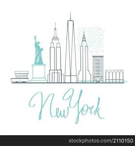 New York city. Vector illustration.