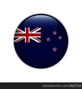 New Zealand flag on button