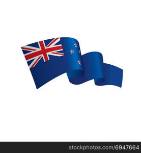 New Zealand flag, vector illustration. New Zealand flag, vector illustration on a white background