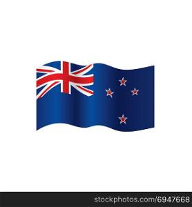 New Zealand flag, vector illustration. New Zealand flag, vector illustration on a white background