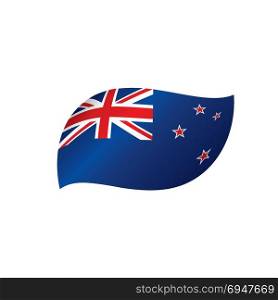 New Zealand flag, vector illustration. New Zealand flag, vector illustration on a white background