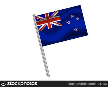 New Zealand National flag. original color and proportion. Simply vector illustration background, from all world countries flag set for design, education, icon, icon, isolated object and symbol for data visualisation