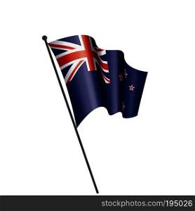 New Zealand national flag, vector illustration on a white background. New Zealand flag, vector illustration on a white background