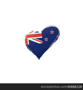 New Zealand national flag, vector illustration on a white background. New Zealand flag, vector illustration on a white background