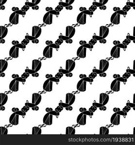 Newborn pram pattern seamless background texture repeat wallpaper geometric vector. Newborn pram pattern seamless vector
