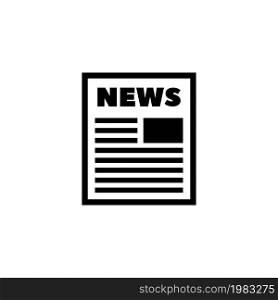 News File, Newspaper Page, Newsletter. Flat Vector Icon illustration. Simple black symbol on white background. News File, Newspaper Page, Newsletter sign design template for web and mobile UI element. News File, Newspaper Page, Newsletter. Flat Vector Icon illustration. Simple black symbol on white background. News File, Newspaper Page, Newsletter sign design template for web and mobile UI element.