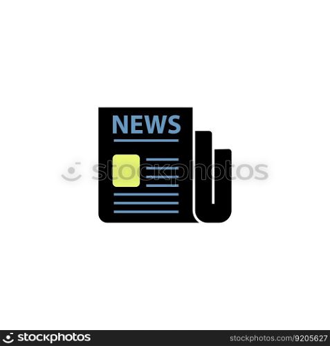 news paper icon vector design templates white on background