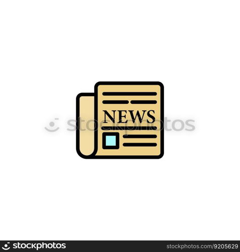 news paper icon vector design templates white on background