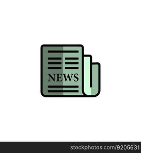 news paper icon vector design templates white on background