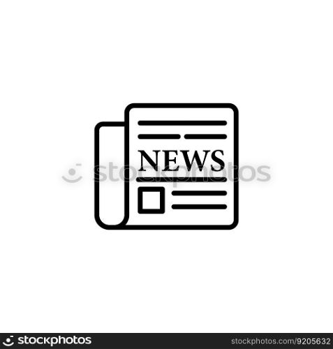 news paper icon vector design templates white on background