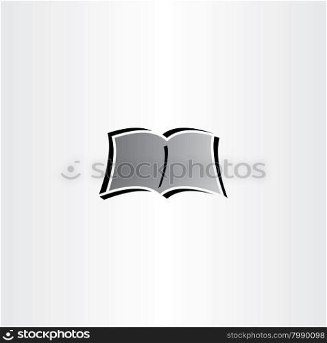 newspaper book reading logo vector icon design
