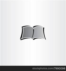newspaper book reading logo vector icon design