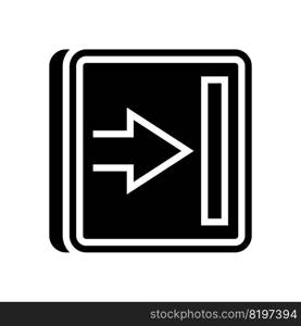 next arrow glyph icon vector. next arrow sign. isolated symbol illustration. next arrow glyph icon vector illustration