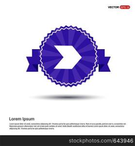 Next Arrow Icon - Purple Ribbon banner