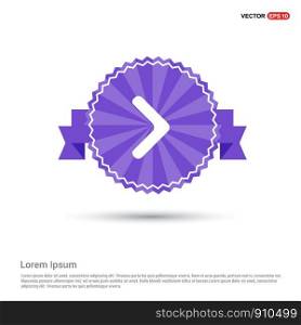 Next Arrow Icon - Purple Ribbon banner