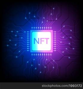 NFT on processor chip, blockchain technology