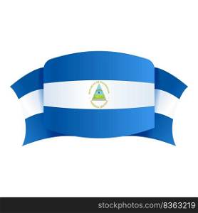Nicaragua america country icon cartoon vector. Independence flag. Freedom day. Nicaragua america country icon cartoon vector. Independence flag