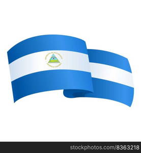 Nicaragua freedom icon cartoon vector. Political round. National day. Nicaragua freedom icon cartoon vector. Political round