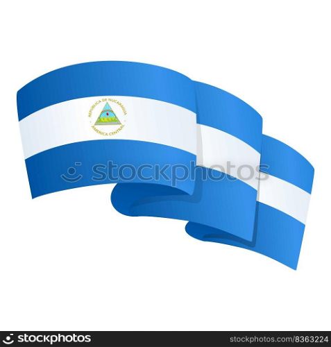Nicaragua holiday icon cartoon vector. Flag independence. Country symbol. Nicaragua holiday icon cartoon vector. Flag independence