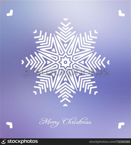 Nice christmas background with abstract snowflake embellishment. Christmas background with abstract snowflake