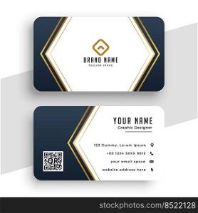 nice golden business card design template