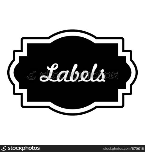 Nice label icon. Simple illustration of nice label vector icon for web. Nice label icon, simple style.