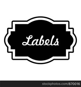 Nice label icon. Simple illustration of nice label vector icon for web. Nice label icon, simple style.