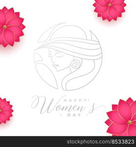 nice womens day social media wishes card design