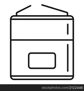 Nickel battery icon outline vector. Full charge. Phone lithium. Nickel battery icon outline vector. Full charge