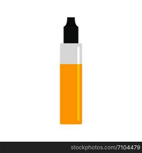 Nicotine liquid icon. Flat illustration of nicotine liquid vector icon for web design. Nicotine liquid icon, flat style