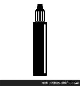 Nicotine liquid icon. Simple illustration of nicotine liquid vector icon for web design isolated on white background. Nicotine liquid icon, simple style