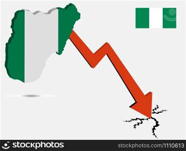 Nigeria economic crisis vector illustration Eps 10.. Nigeria economic crisis vector illustration Eps 10