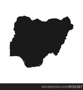 Nigeria map icon vector illustration design