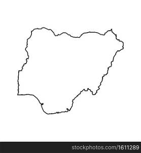Nigeria map icon vector illustration symbol design
