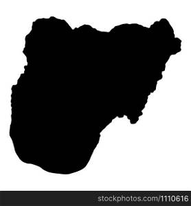 Nigeria Map Silhouette Vector illustration Eps 10.. Nigeria Map Silhouette Vector illustration Eps 10