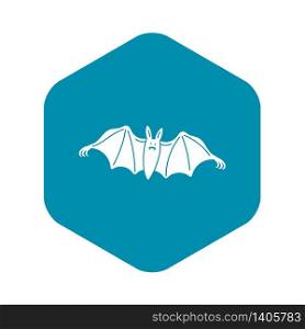 Night bat icon. Simple illustration of night bat vector icon for web design isolated on white background. Night bat icon, simple style