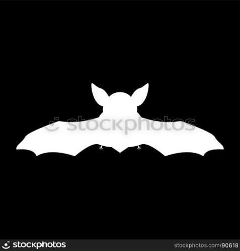 Night bat it is white icon .. Night bat it is white icon . Flat style .
