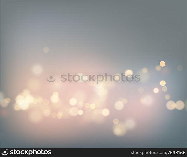 Night city Gray sky with lens flare and bokeh pattern background. Vector illustration EPS10. Night city Gray sky with lens flare and bokeh pattern background. Vector illustration