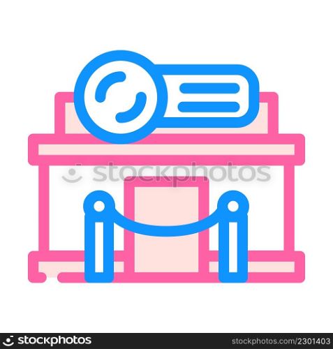 night club building color icon vector. night club building sign. isolated symbol illustration. night club building color icon vector illustration