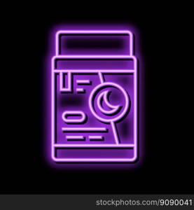 night cream product neon light sign vector. night cream product illustration. night cream product neon glow icon illustration