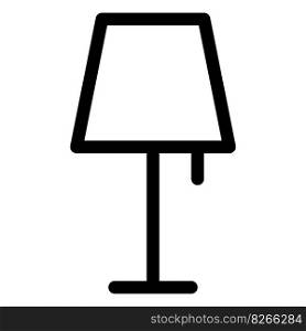 Night lamp with extended stand.