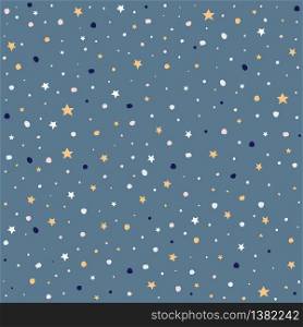 Night sky background stars vector illustration